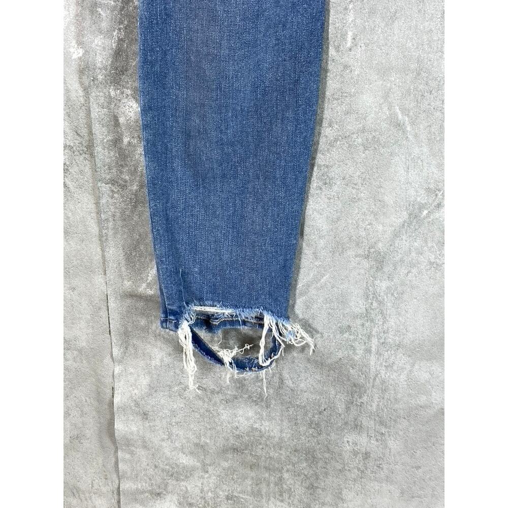 PAIGE Women's Atterberry High-Rise Hoxton Cropped Raw Hem Skinny Jeans SZ 25 - Picture 9 of 11